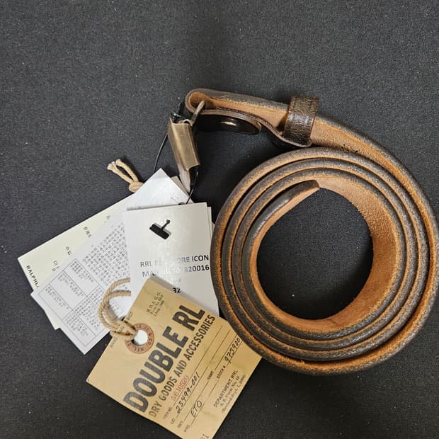 더블알엘 빈센스 벨트 블랙 32 