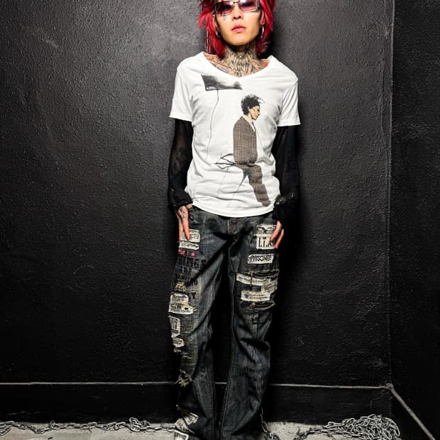 IN THE ATTIC – Graphic Stud Bootcut Deni