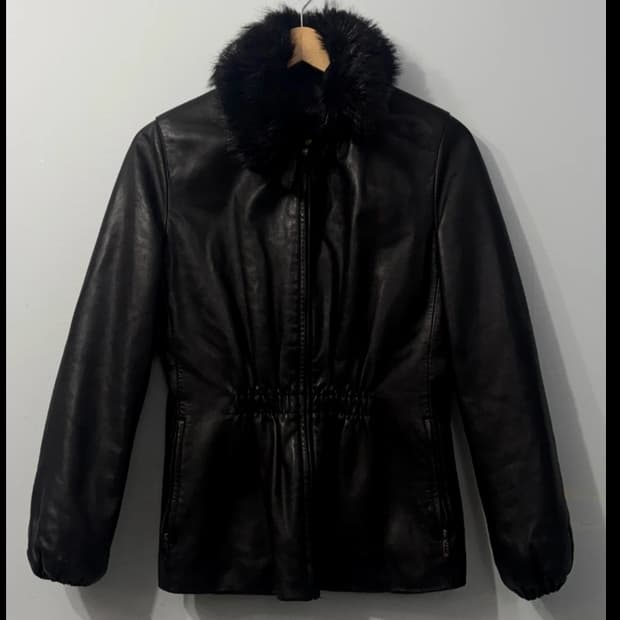 한섬 미샤 양가죽 자켓 ~55반