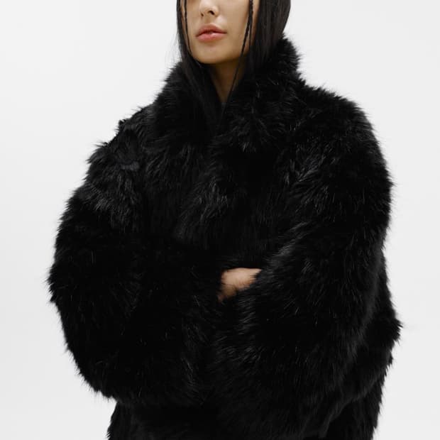 [S/E/O] FRENCH FAUX FUR COAT IVORY