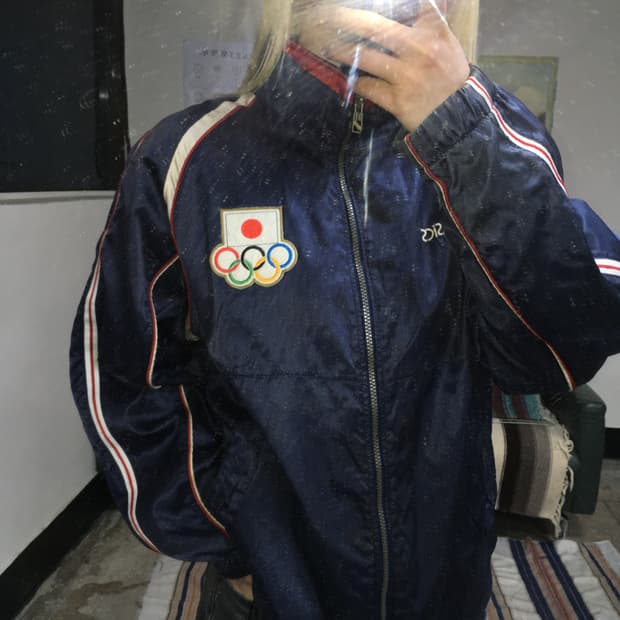 투티/0289 아식스 재팬 올림픽 바람막이 자켓 집업 2002 희귀 레어