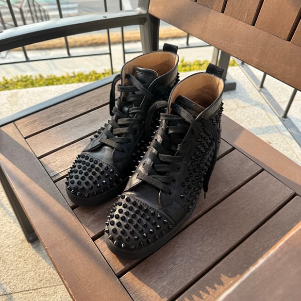 크리스찬 루부탱 하이탑 블랙 41 1/2