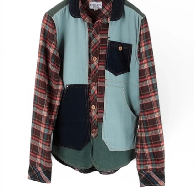 벅스 불 믹스 패브릭 셔츠 패치셔츠