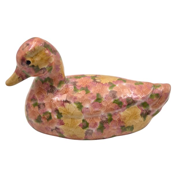 80s 영국 파크로즈 플로랄 오리 3XL 피겨린