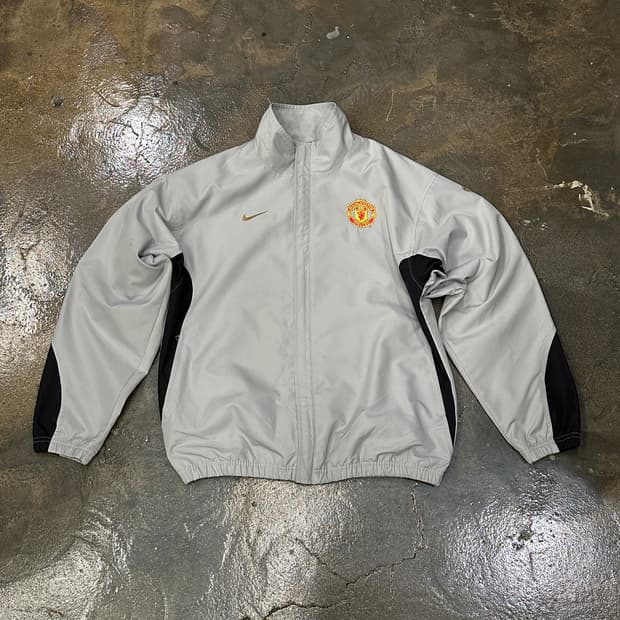 Nike Manchester United 실버 트레이닝 자켓 2000s