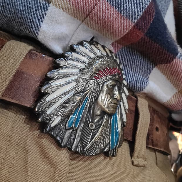 인디언헤드 버클 벨트 + 전갈 버클