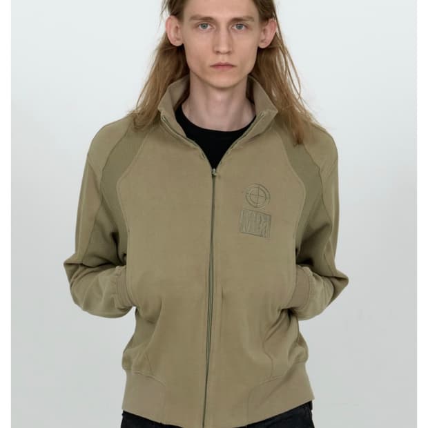 MPa CONTRAST ZIPPED JACKET (KHAKI)