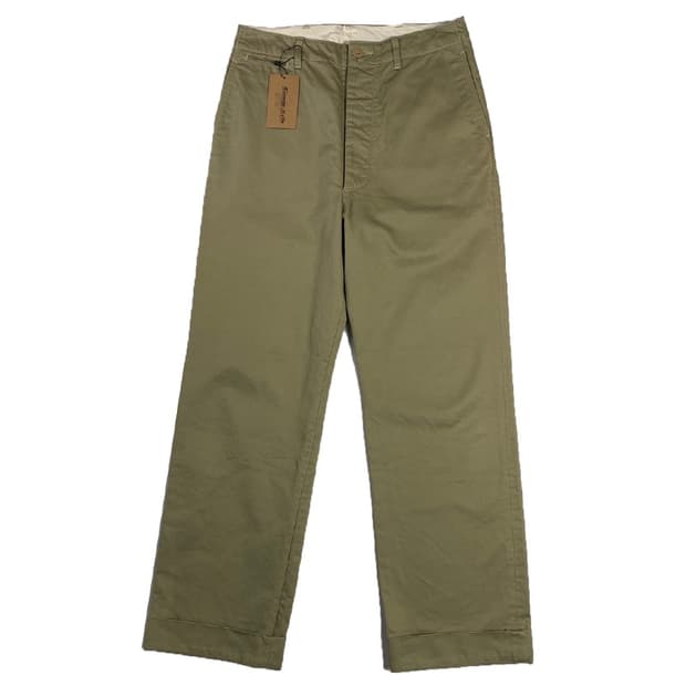 Cotton wide trousers