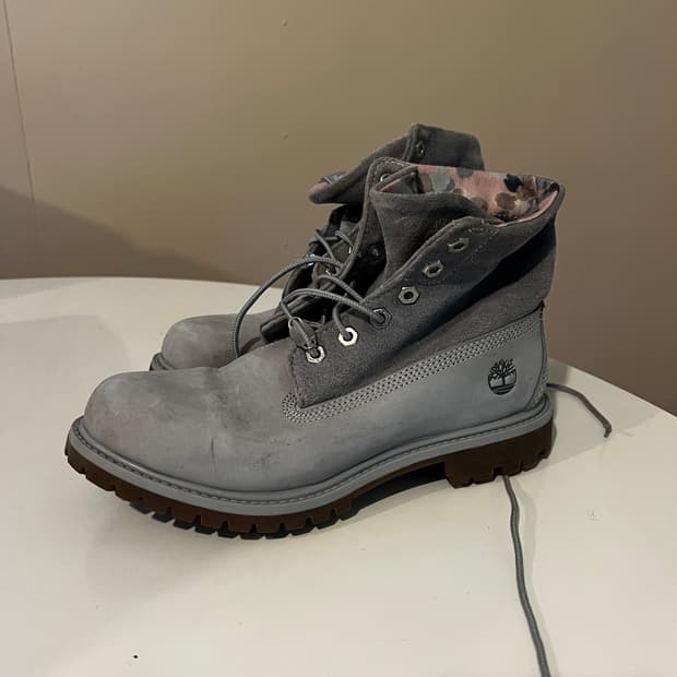 팀버랜드 롤탑 라이트 그레이 부츠
