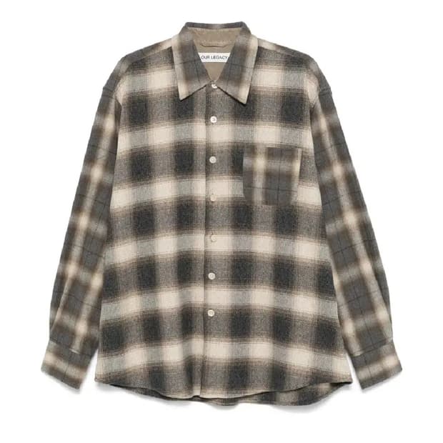 아워레가시 도일 체크 어보브 플란넬 셔츠 48
