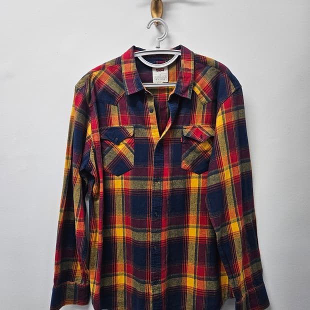 리바이스 빈티지 웨스턴 체크 셔츠