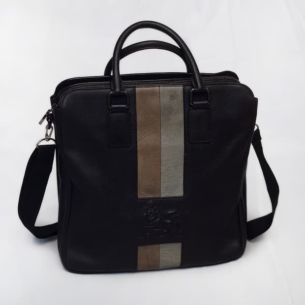 MCM 프린세스 라이언 토고가죽 레더 스퀘어 토트백