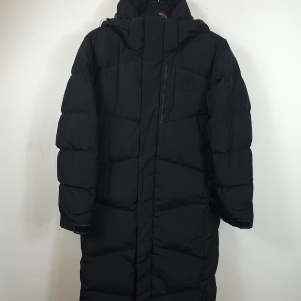 블랙야크 프리미엄 구스 롱패딩 블랙 95 M
