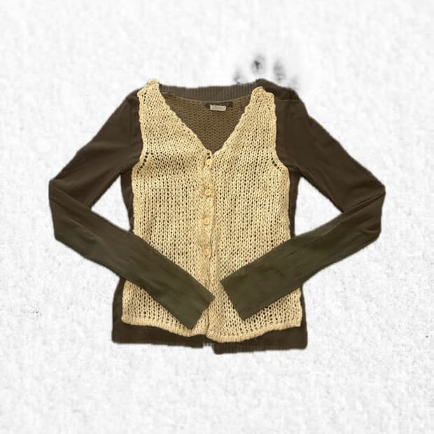 Brown knite cardigan