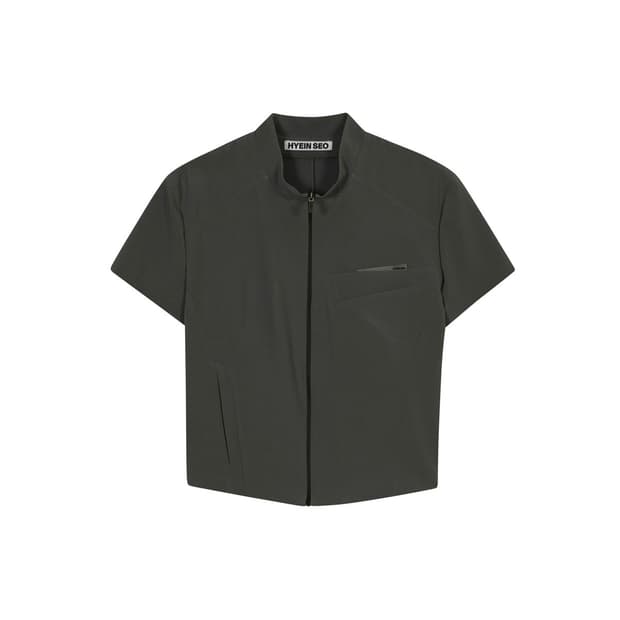 혜인서 Zip-Up Shirt Dark Grey