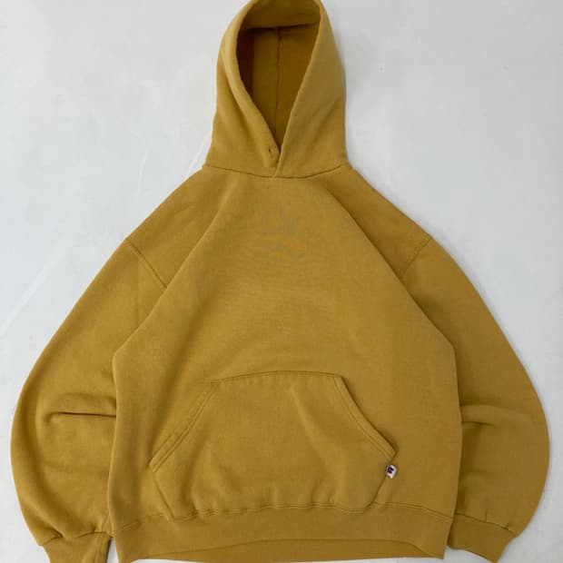 90s Russell Hoodie (mustard yellow)