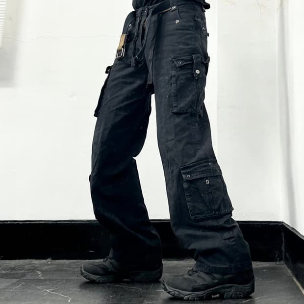 멀티포켓 와이드 팬츠