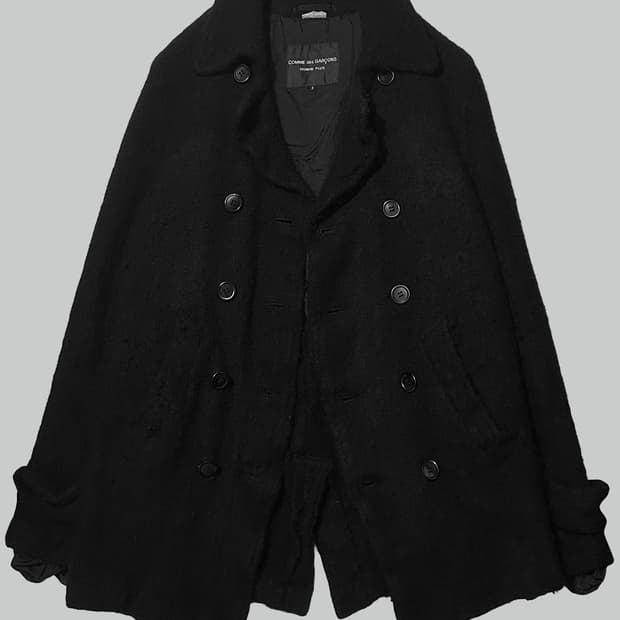 꼼데가르송 옴므 플러스 축융 울 피코트