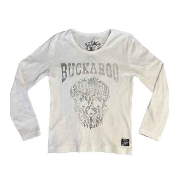 버커루 스컬 롱슬리브 해골 프린팅 y2k 버카루
