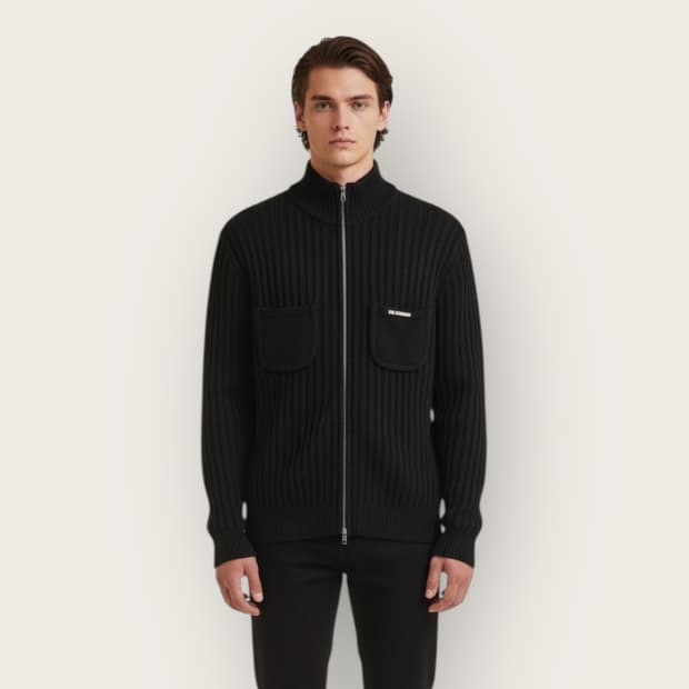 105/ 시스템옴므 05FW 초판 골지 니트 집업