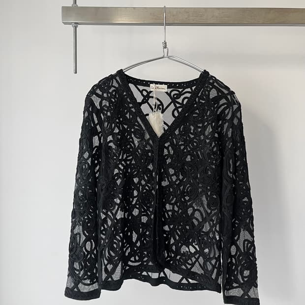 Lita Marino sheer embroidery jacket 