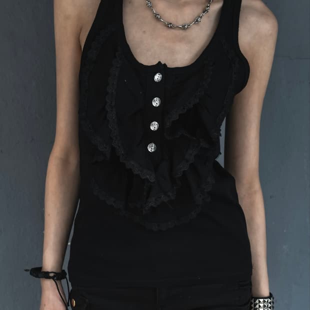 Detail Black Sleeveless