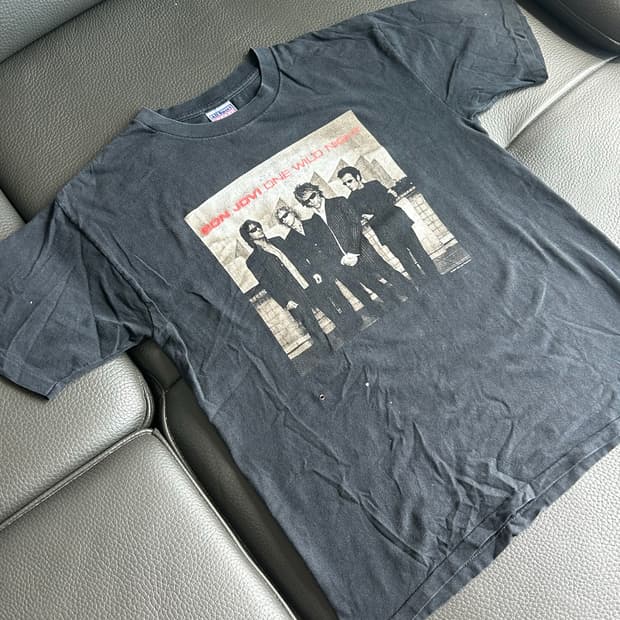 00s USA Bon Jovi 빈티지 투어 티셔츠