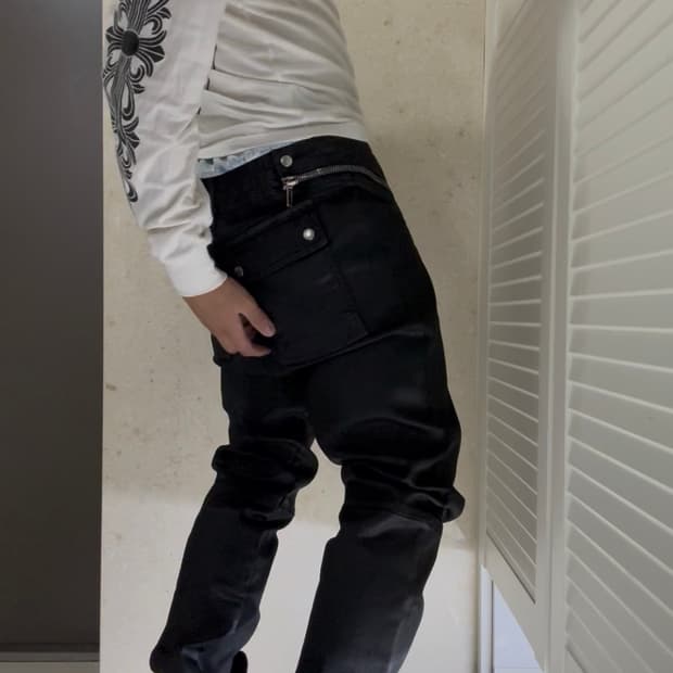 릭오웬스 코팅 에어컷 L