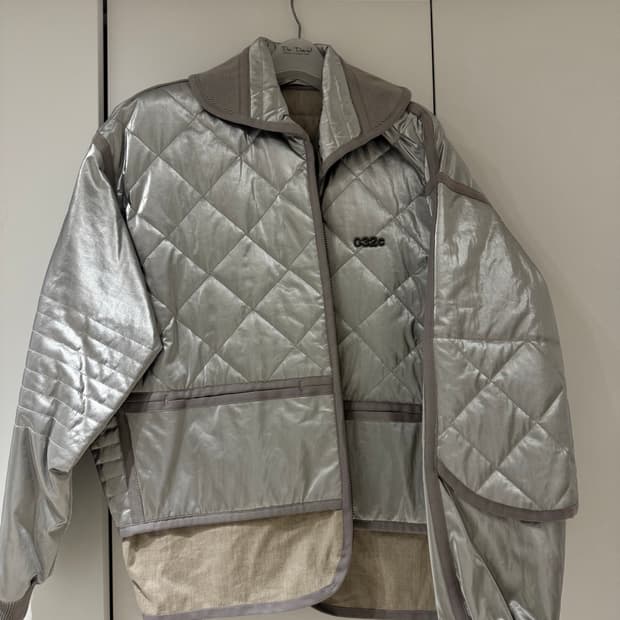 032c 남성 쉐비뇽 실버 퀼팅자켓