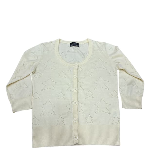 Fjer 별 펀칭 7부 가디건