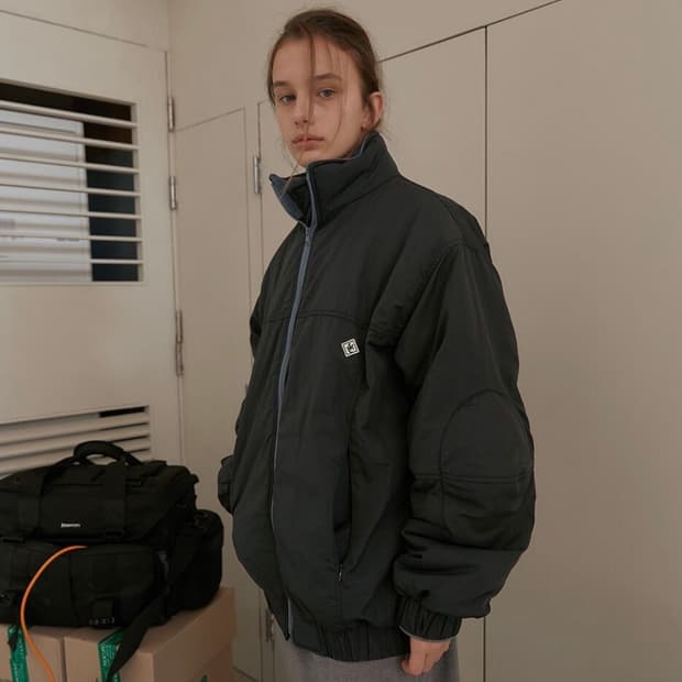 노컨텐츠 윈터점퍼 차콜