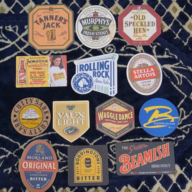 빈티지 소품 Pub Beer 코스터 받침 13개