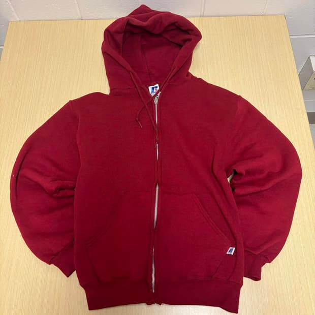 러셀 애슬레틱 빈티지 후드 집업