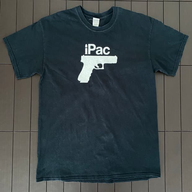 (L) 00s 빈티지 애플 apple iPac 패러디 티셔츠