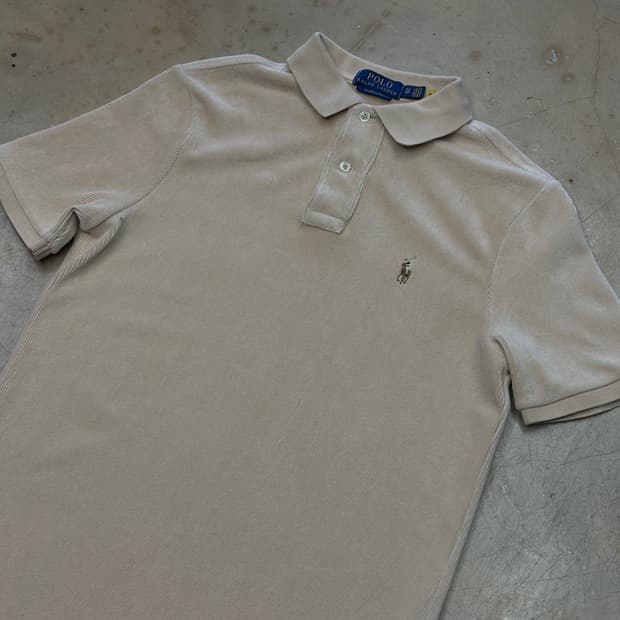 XS 폴로랄프로렌 코듀로이 베이지 카라티셔츠