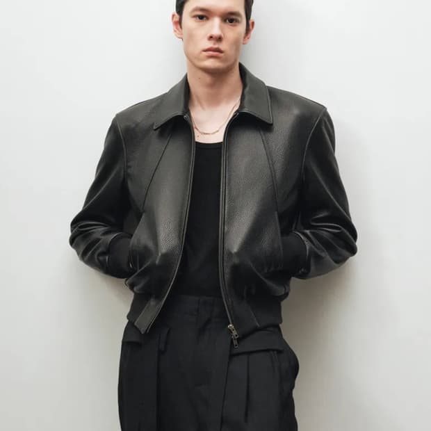 [48] 노이어 고트 슈렁큰 레더 가죽 자켓 블랙