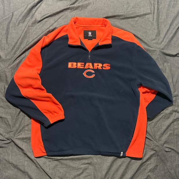 Chicago Bears Half Zip-Up Fleece Jacket
