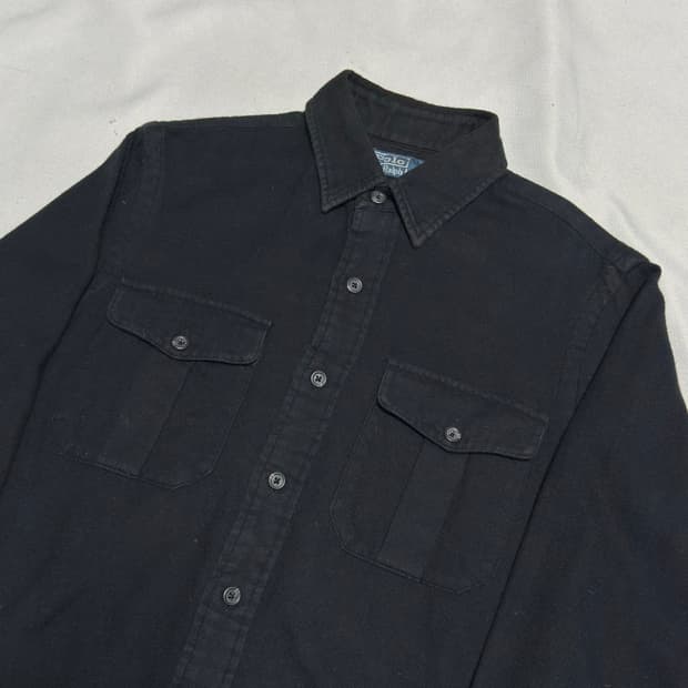 S 폴로랄프로렌 투포켓 블랙 셔츠