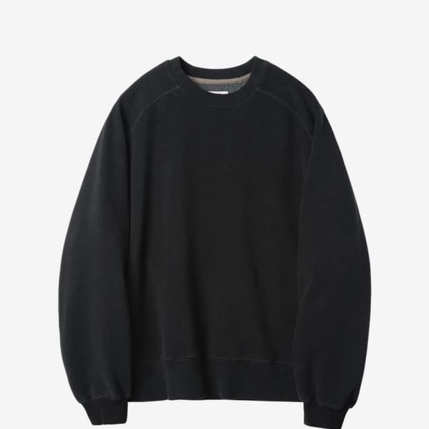 러프사이드 Raglan Sweat Shirt Ash Black