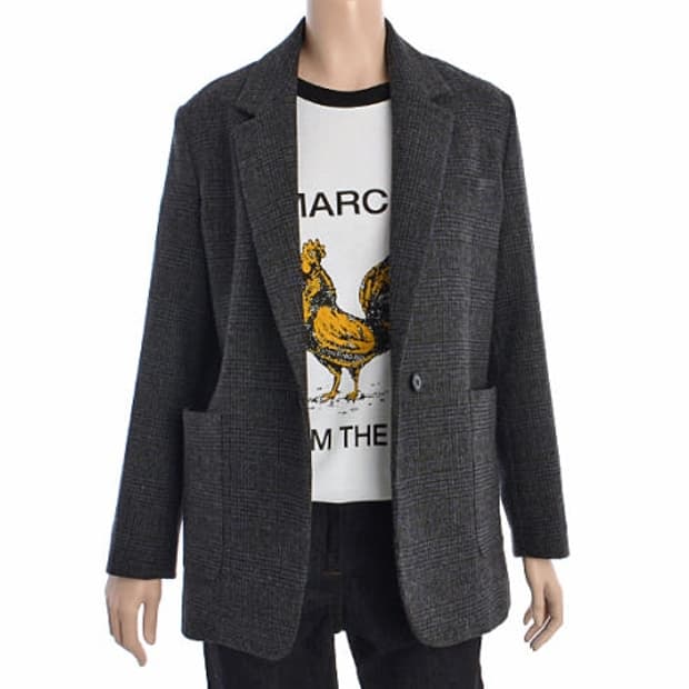 스튜디오톰보이 울혼방 체크 자켓 사이즈 55