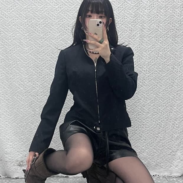 발렌티노 빈티지 캐주얼 모던시크 패턴 집업 자켓 95 C11871