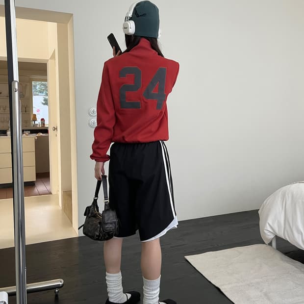 릿킴 NUMBERING TRACK ZIP-UP 넘버링 트랙 집업