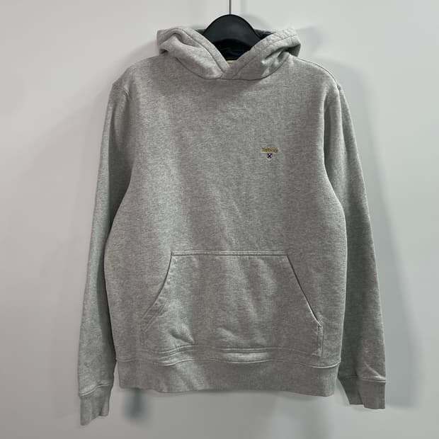 바버 스몰로고 그레이 후드티 (on.694)