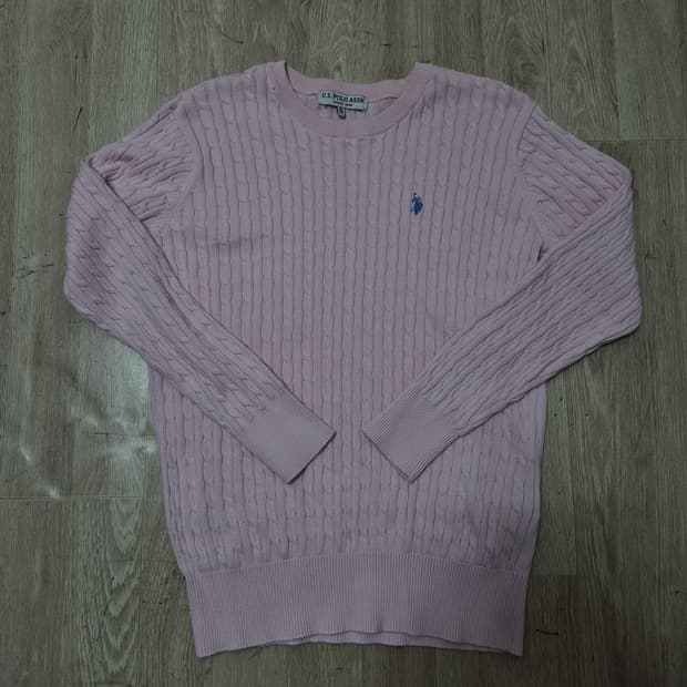 US 폴로 아센 케이블 꽈배기 니트 M(95)