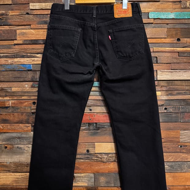 Levis 505 Cutted Black Denim Pants (31)