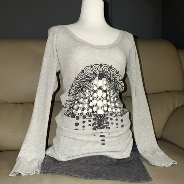 cut-out detail ribbed long sleeve