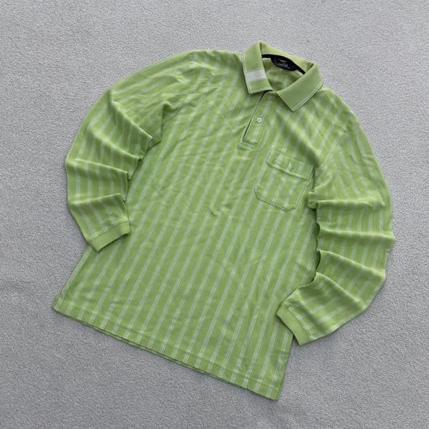 M 먼싱웨어 스트라이프 긴팔 카라 0428E