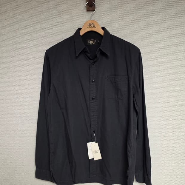 RRL 더블알엘 블랙 코튼셔츠 M (새상품)