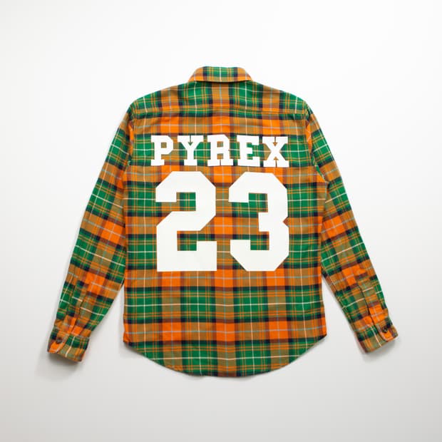 파이렉스 비전 23 플란넬 셔츠 오렌지