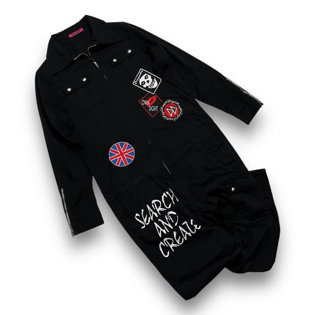 DIG-DEEP Punk Band patch jumpsuit